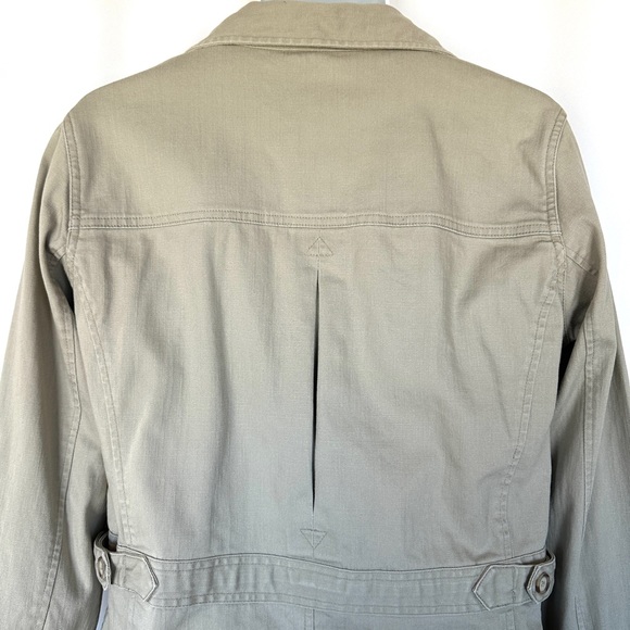 ANTHROPOLOGIE ISABELLA BIRD KHAKI CARGO SAFARI UTILITY JACKET. SzL - Picture 4 of 10